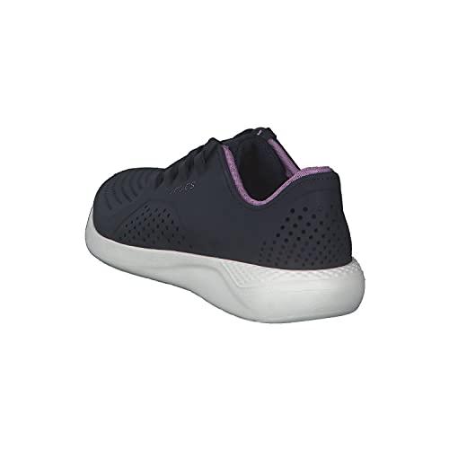 Crocs Women's Literide Pacer Lace-Up Sneakers, Navy/Orchid, 11 Women