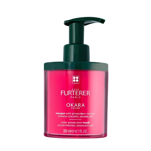 Rene Furterer OKARA COLOR Color Protection Mask, Safe for Color Treated Hair, Paraben Free, Sulfate Free, 6.7 oz.(Pack of 1)