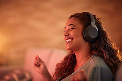 PHILIPS PH805 Active Noise Canceling (ANC) Over Ear Wireless Bluetooth Performance Headphones w/Hi-Res Audio, Comfort Fit and 30 Hours of Playtime (TAPH805BK)