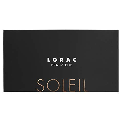 LORAC PRO Matte and Shimmer Eyeshadow Palette, Soleil | Glitter | Mirror Compact | Cruelty Free, Gluten Free, Vegan