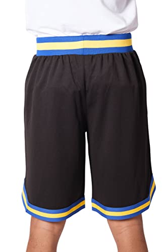 Ultra Game NBA Golden State Warriors Mens Woven Basketball Shorts, Team Color, X-Large