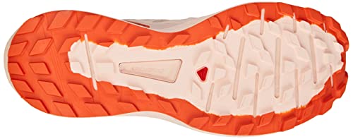 Salomon Sense Ride 4 Running Shoes for Women Trail, Sirocco/Peachy Keen/Red Orange, 10