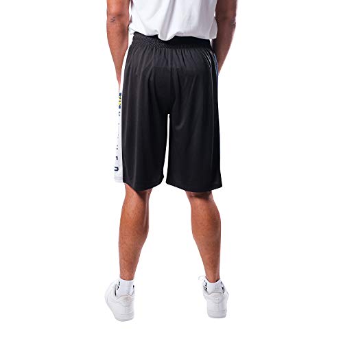 Ultra Game NBA Denver Nuggets Mens Mesh Basketball Shorts, Black, Small