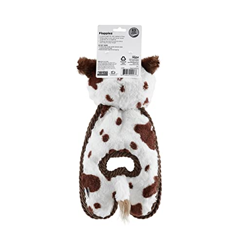 Charming Pet Cuddle Tugs Cow Plush Squeaky Dog Toy