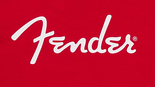 M Fender Spaghetti Logo T-Shirt, Dakota Red