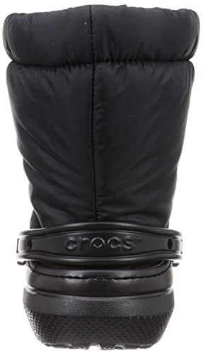Crocs Unisex Classic Lined Neo Puff Fuzzy Winter Boots Snow, Black/Black, 15 Women/13 Men