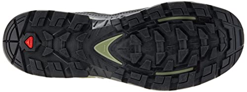 Salomon Quest Element Gore-TEX Hiking Boots for Men, Black/Deep Lichen Green/Olive Night, 9.5