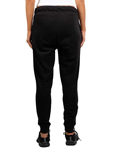 Ultra Game NBA Golden State Warriors Womens Jogger Pants Active Basic Fleece Sweatpants , Black, Large