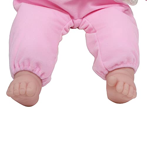 JC Toys ‘Lots to Cuddle Babies’ 20-Inch Pink Soft Body Baby Doll and Accessories Designed by Berenguer, Pink - caucasian