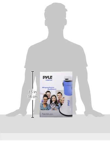PYLE-PRO Portable Megaphone Speaker PA Bullhorn - Built-in Siren, 50W Adjustable Volume Control in 1200 Yard Range, Ideal for Any Outdoor Sports, Cheerleading FansandCoaches or for Safety Drills-PMP50