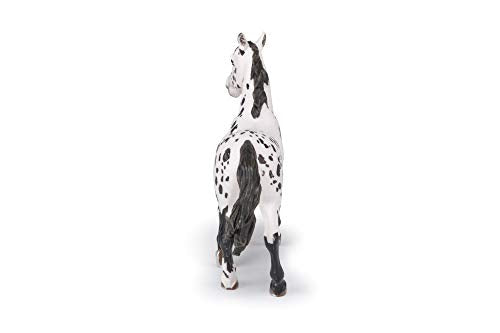 Papo - Hand-Painted - Figurine - Horses,Foals and Ponies - Black Appaloosa Horse Figure-51539 - Collectible - for Children - Suitable for Boys and Girls - from 3 Years Old