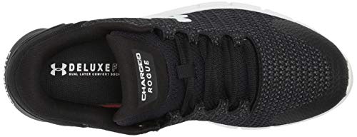 Under Armour Men's Charged Rogue 2.5, Black (001)/White, 8 M US