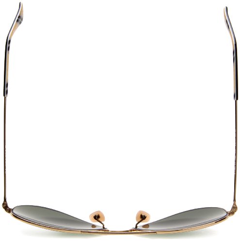 Ray-Ban Aviator Classic, Antique Gold/ Crystal Green, One Size