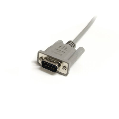 StarTech.com 10 ft Straight Through Serial Cable - M/F - Serial extension cable - DB-9 (M) to DB-9 (F) - 10 ft - gray - MXT10010