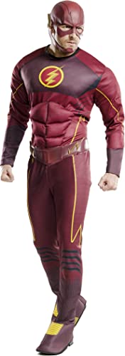 Rubie's mens Dc Comics Deluxe Flash Adult Sized Costumes, As Shown, Standard US