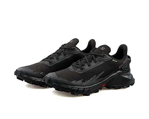 Salomon Men's Alphacross 4 GTX Trail Running Shoe, Black, 13