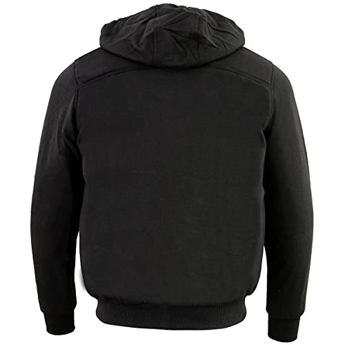 Nexgen Heat MPM1713 Men's Black 'Heated' Hoodie with Front and Back Heated Elements - Medium