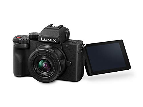 Panasonic LUMIX G100 4k Mirrorless Camera for Photo and Video, Built-in Microphone with Tracking, Micro Four Thirds Interchangeable Lens System, 12-32mm Lens, 5-Axis Hybrid I.S, DC-G100KK (Black)