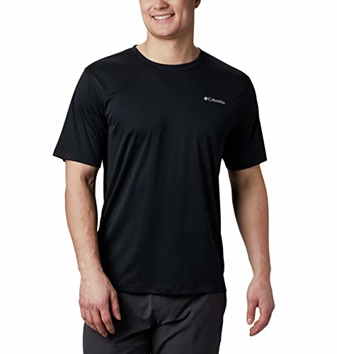 Columbia Men's Zero Rules Short Sleeve Shirt, Black, Small