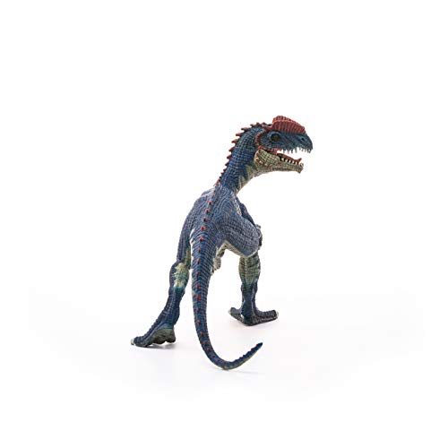 Schleich Dinosaurs, Jurassic Era velociraptor Dinosaur Toys for Boys and Girls, Dilophosaurus Toy Figure, Ages 4+