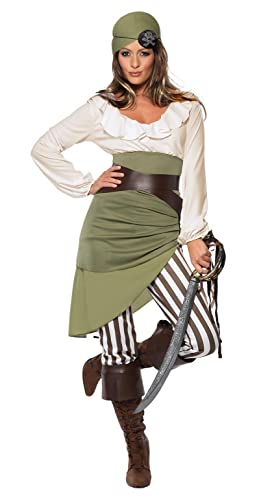 Smiffys Women Shipmate Sweetie Costume, Green, S - US Size 6-8
