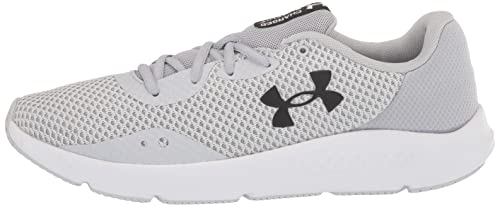Under Armour womens Charged Pursuit 3 Running Shoe, Halo Gray (101 Black, 6.5 US