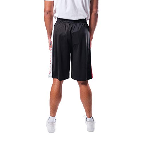 Ultra Game NBA Cleveland Cavaliers Mens Mesh Basketball Shorts, Black, Small