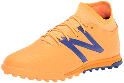 New Balance Men's Tekela V3+ Magique Tf Soccer Shoe, Impulse/Vibrant Orange, 8
