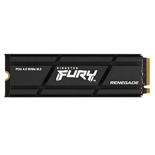 Kingston Fury Renegade 500GB PCIe Gen 4.0 NVMe M.2 Internal Gaming SSD with Heat Sink | PS5 Ready | Up to 7300MB/s | SFYRSK/500G