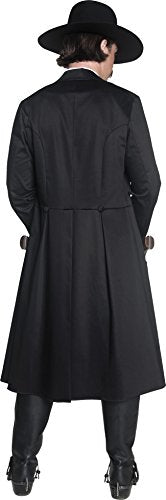 Smiffys mens Deluxe Authentic Western Sheriff Costume,Black,M - US Size 38'-40'