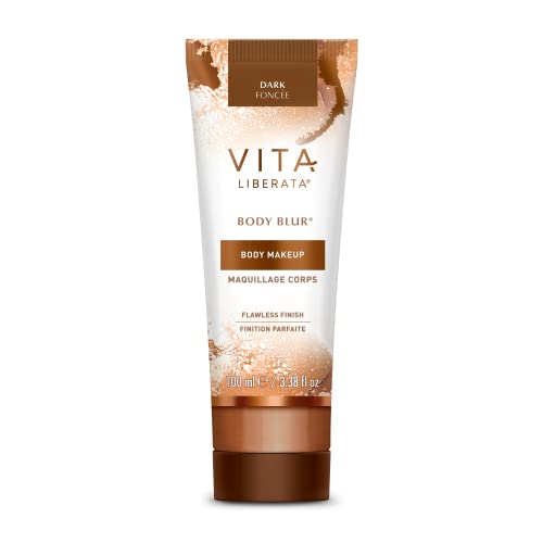 Vita Liberata Body Blur, Leg and Body Makeup. Skin Perfecting Body Foundation for Flawless Bronze, Easy Application, Radiant Glow, Evens Skin Tone,  New Packaging