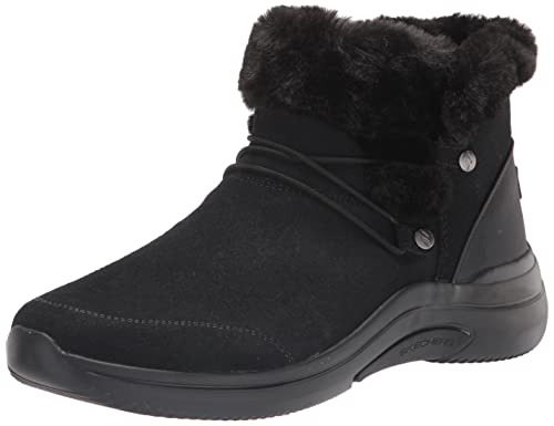 Skechers Women's ON-The-GO Midtown LACE UP Chugga Fashion Boot, Black, 10