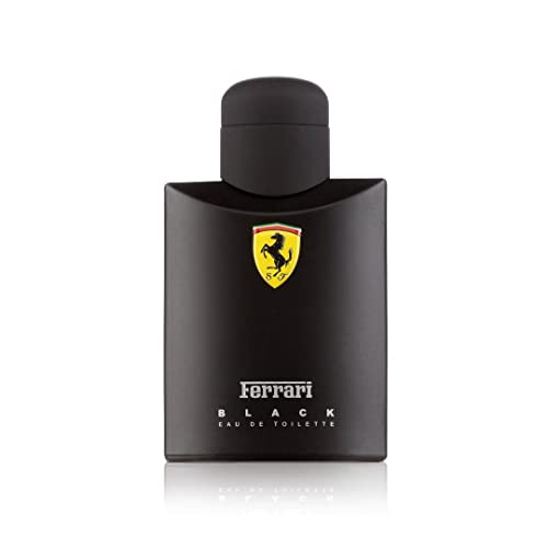 Scuderia Ferrari Black | Eau de Toilette Natural Spray | Fragrance for Men | Aromatic Fougere with Citrus, Fruit, Cinnamon, and Vanilla Scent | 125 mL / 4.2 fl oz
