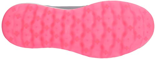 Skechers womens Max Golf Shoe, Gray/Coral Sport, 7.5 US