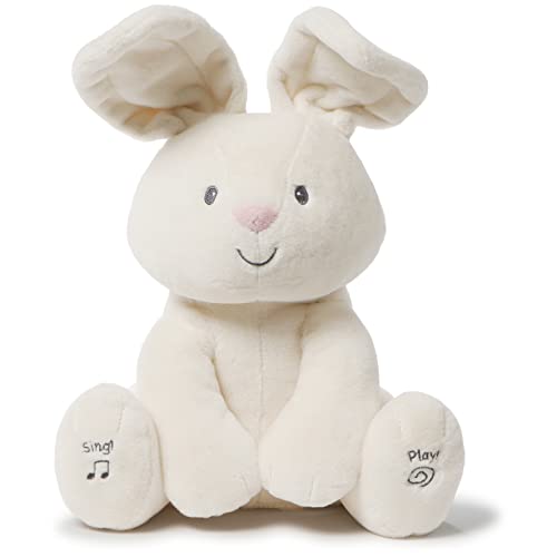 GUND Baby Flora The Bunny Animated Plush Stuffed Animal Toy for Baby Girls and Boys, Cream, 12' (Styles May Vary)