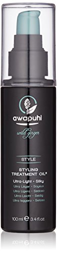 Paul Mitchell Awapuhi Wild Ginger Styling Treatment Oil, Dry-Touch, Leave-In Formula, For All Hair Types, 3.4 fl. oz