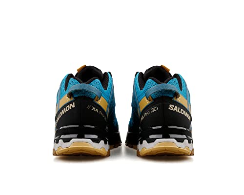 Salomon XA PRO 3D v8 Trail Running Shoes for Men, Barrier Reef/Fall Leaf/Bronze Brown, 9