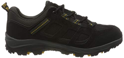 Jack Wolfskin Men's Vojo 3 Texapore Low M Hiking Boot, Black/Burly Yellow, 12