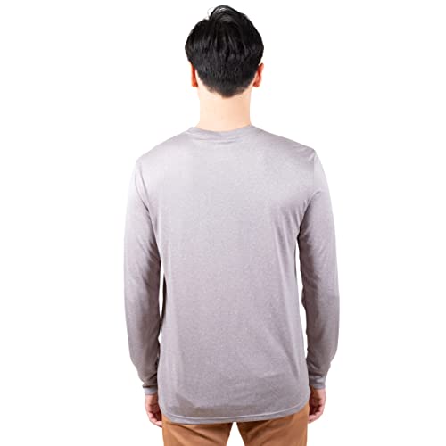 Ultra Game -NBA Men's Active Long Sleeve Pullover T-Shirt Heather Gray XX-Large