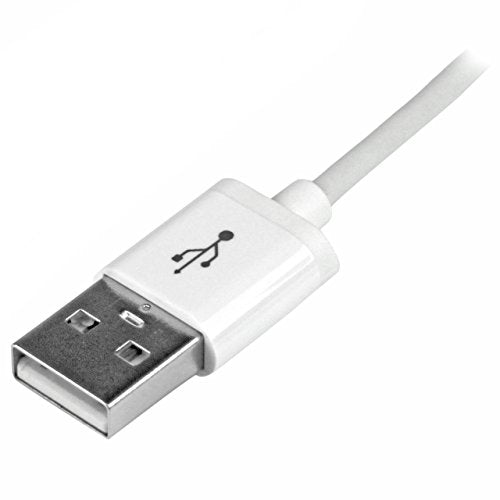 StarTech.com 1m (3ft) White Apple 8-pin Lightning Connector to USB Cable for iPhone / iPod / iPad - Charge and Sync Cable - 1 meter (USBLT1MW)