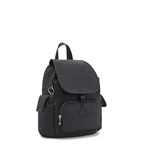 Kipling Women's City Pack Mini Backpack, Lightweight Versatile Daypack, School Bag, Black Noir