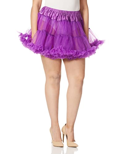 Leg Avenue Women's Layered Tulle Petticoat, Purple, O/S