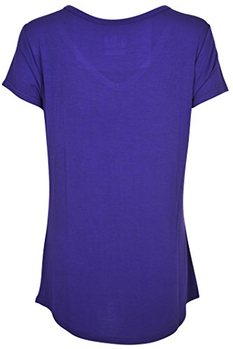 Ultra Game NBA Los Angeles Lakers Womens Box Out Varsity Stripe Tee Shirt, Team Color, X-Large