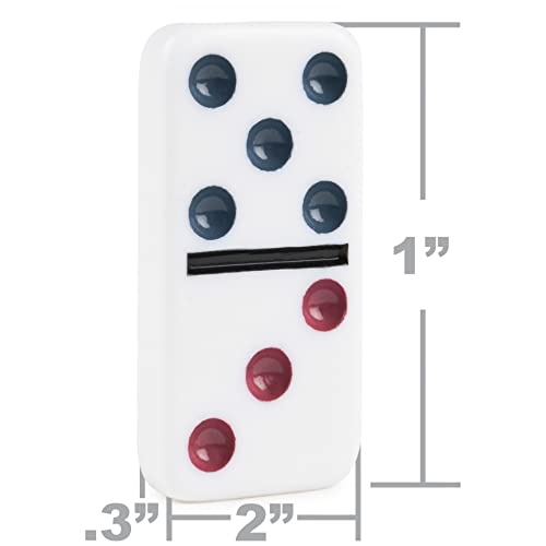 Spin Master Games Double Twelve Dominoes Set in Storage Tin, for Families and Kids Ages 8 and Up