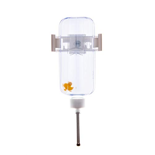 Kaytee Flat-Bac Water Bottle for Pet Hamsters, Gerbils and Mice, 8 oz