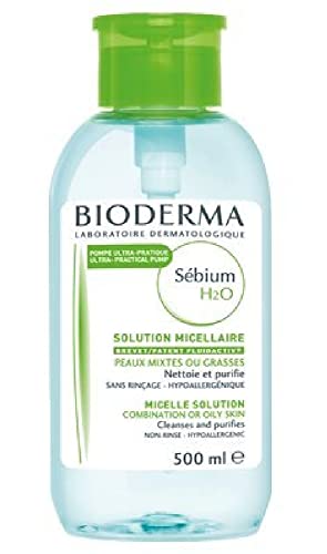 Bioderma - Sébium H2O - Micellar Water - Face Wash for Acne Prone Skin and Makeup Remover - Face Cleanser for Combination to Oily Skin