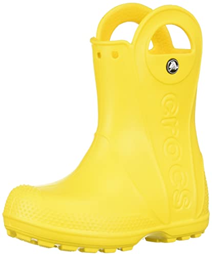 Crocs unisex child Rain Boot, Yellow, 12 Little Kid US