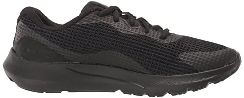 Under Armour Women's Surge 3 Running Shoe, Black (002)/Black, 10.5
