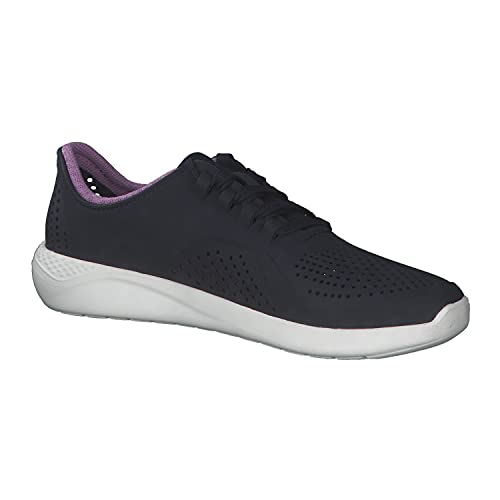 Crocs Women's Literide Pacer Lace-Up Sneakers, Navy/Orchid, 11 Women