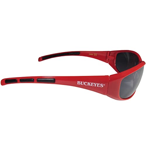 NCAA Ohio State Buckeyes Adult Sunglass and Bag Set, Red